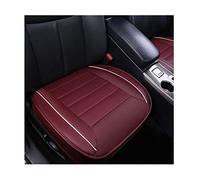HotYou Coussin d'Assise, Protection des sièges d'auto, Confort et Respiration Four Seasons General PU Cuir Bambou Charcoal Intérieur de Voiture Respirant, Vin Rouge, Siège Avant * 1 pic