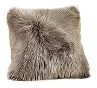 HotYou Housse Coussin de Canapé Fausse Fourrure Deluxe Decoration canapé Maison Chambre Lit Super Doux Peluche Taie d'oreiller,Gris,45 * 45CM
