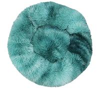 HotYou Lit Peluche pour Chien de Taille Petit Moyenne Grand - Lit d'intérieur en Forme de Beignet pour Chat - Panier Rond pour Chaton,Bleu 4,70 CM(<17KG)
