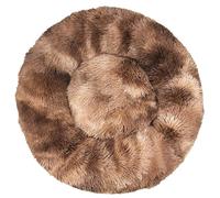 HotYou Lit Peluche pour Chien de Taille Petit Moyenne Grand - Lit d'intérieur en Forme de Beignet pour Chat - Panier Rond pour Chaton,Café 1,60 CM(<9KG)