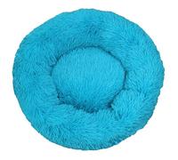 HotYou Lit Peluche pour Chien de Taille Petit Moyenne Grand - Lit d'intérieur en Forme de Beignet pour Chat - Panier Rond pour Chaton,Bleu 1,90 CM（<25KG）