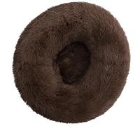HotYou Lit Peluche pour Chien de Taille Petit Moyenne Grand - Lit d'intérieur en Forme de Beignet pour Chat - Panier Rond pour Chaton,Café,110 CM(<35KG)