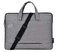HotYou Multi-Fonctionnel Mallette Business Affaire/étui Messenger avec poignée et bandoulière,Gris,14" (38 * 29 * 3.5) CM