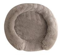 HotYou Panier pour Chien, Lit pour Animaux, Coussin, Canapé, Rembourrage Doux, Peluche, Bords Surélevés, Housse Amovible et Lavable, Antidérapant,BeigeBrun,50 CM（<4KG）