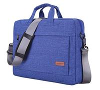 HotYou Sac à Bandoulière 14 Pouces Ordinateur Portable, 15" Sacoche Notebook pour Dell Alienware/MacBook/Lenovo/HP, Voyage, Entreprise, Université et Bureau,Bleu,14 Pouces