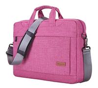 HotYou Sac à Bandoulière 15 Pouces Ordinateur Portable, 15" Sacoche Notebook pour Dell Alienware/MacBook/Lenovo/HP, Voyage, Entreprise, Université et Bureau,Rose,15 Pouces