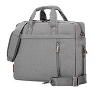 HotYou Sac à Main en Nylon Sacoche Porte Documents Serviettes Pochette pour Ordinateur Portable 15 Pouces, Version 3 Gris