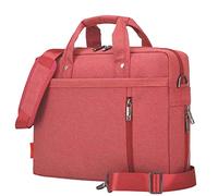 HotYou Sac à Main en Nylon Sacoche Porte Documents Serviettes Pochette pour Ordinateur Portable 17 Pouces, Version 3 Rouge