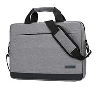HotYou Sacoche pour Ordinateur Portable/Sac à Bandoulière PC/Sac PC Portable/Housse de Laptop Résistant à l'eau pour 15 Pouces ThinkPad/Acer/ASUS/HP/Lenovo et Dell,Gris,15.6 Pouces