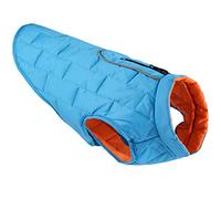HotYou Vêtement pour Chien imperméable Hiver Veste Chaud Manteaux réversibles avec Trou pour Harnais Laisse pour Petit Moyen Grand Chien,Bleu,S: Buste (36-50CM)