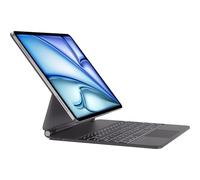 HOU Clavier pour iPad Air 13" 2024(2025 M3/2024 M2)&Pro 12,9" (6e, 5e, 4e, 3e génération - 2022, 2021, 2020, 2018) avec pavé Tactile Trackpad Magic Clavier AZERTY,Noir