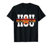 HOU Houston Texas Bold Typographie athlétique Vintage T-Shirt