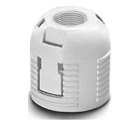 Houben Houben Capuchon à emboîter G9 blanc, M10x1, pour bague E14 501942 Quantité:1