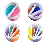 Houdao 4 pièces Silicone Accessoires Pouring Gobelet divisé Pouring 2/3/4/5 Canaux Couler la Peinture Split Cup Acrylique Pour Cup pour verser la Peinture Acrylique Fluid Art Resin