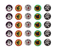 HOUDERCO 100 Pièces Perles D'espacement en Pâte Polymère Halloween pour Bijoux Soi-même Surface Lisse, Accessoires de Bijoux Artisanaux pour Projets Faits Main et Rideaux de Perles