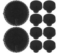 HOUDERCO 10pcs Boutons pour Potentiomètre en Plastique Noir Faciles à Installer pour Basse Électrique Accessoires de Contrôle de Volume