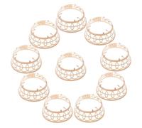 HOUDERCO 10pièces Anneaux Intérieurs pour Chapeaux de Paysan Réglables Support Plastique Tressé pour DIY Accessoire de Bricolage pour Bagues de Chapeau Oriental