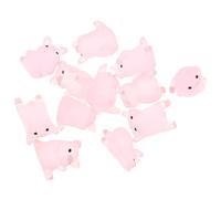 HOUDERCO 12 Pièces Ornements Cochon en Résine DIY Mini Breloques Colorées Décoration Créative pour Accessoires Téléphone et Cadres Photo Kit 6 Modèles X 2 Pièces