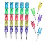 HOUDERCO 15 pièces Lot de Crayons Empilables Forme Ours Crayons et Confortables pour Garçon Fille Anniversaire et Fournitures Scolaires