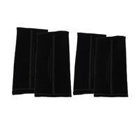 HOUDERCO 2 Paires de Manchons de Compression pour Poignet en Polyester Noir, Confortables et Absorbant L'humidité, Protège-poignets de Volleyball pour Basketball et Golf Unisexes