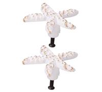 HOUDERCO 2 pièces Bouton Tiroir Étoile de Mer Fer Style Rétro Méditerranéen Poignées Simples pour Armoire Chambre Garçon Fille Décoration Bord de Mer