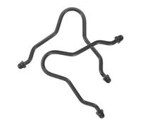 HOUDERCO 2 Pièces Crochet de Drainage en Alliage D'aluminium Noir pour Gouttière, Structure Incurvée Épaisse, Maintien des Chaînes d'eau pour Évacuation Efficace