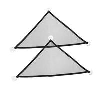 HOUDERCO 2 pièces Hamacs Suspendus Maille Respirante pour Reptiles et Petits Animaux Filet Sûr Ventouses Jouets Escalade pour Cages de Geckos Hamsters et Furets Lot
