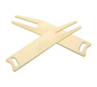 HOUDERCO 2 pièces Outil de Réparation Divot Golf Métal Fourchette Légère et Portable Accessoire pour Entretien Kit Adapté à Tous Parcours