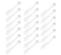 HOUDERCO 20 Pièces Cuillères à Crème en Acrylique pour Massage des Yeux, Bâtonnets Compacts et Portables, Soulagent la Fatigue Oculaire, pour Voyage et Usage Extérieur
