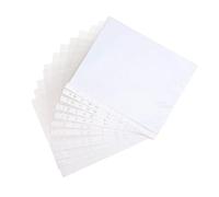 HOUDERCO 200 Pièces Protège-feuilles A4 11 Trous en Pp Transparent Non Statique pour Documents et Photos, Usage Scolaire ou Personnel, Feuilles Épaisses