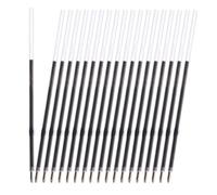 HOUDERCO 200 Pièces Recharge Stylo Bille Bleu Recharge à Bouton-poussoir Rétractable Encre Fluide Remplacement Facile pour Fournitures Bureau et Classe