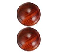 HOUDERCO 2pièces Balles de Massage Bois Naturel Boules de Relaxation Manuelle pour Soulagement du Stress Exercice des Mains et Thérapie des Points Acupression Outil pour Détente Musculaire