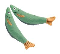 HOUDERCO 2pièces Jouet à Mordre pour Chat Forme De Poisson Jouet Interactif Amusant pour Chat Réduit Anxiété Et Stimule Le Jeu