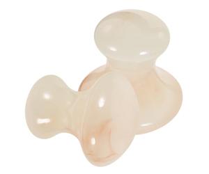 HOUDERCO 2pièces Outil de Massage Facial Résine Forme Champignon Accessoire Sculpt Visage Lisse pour Détente et Soin Visage Pratique et Décoratif Partage Famille et Amis