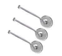 HOUDERCO 3 pièces Cuillère Filtrante avec Clip Acier Inoxydable Passoire Cuisine Multifonction pour Égoutter Huile et Saisir Aliments Frits Ustensile Cuisine et Facile à Nettoyer