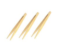 HOUDERCO 3 pièces Pinces Bambou Multifonctions pour Cuisine Lot de Pinces Alimentaires Buffet Barbecue et Boulangerie Résistantes Chaleur et Légères pour Saisir Fruits Viandes