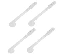 HOUDERCO 4 Pièces Embout de Gonflage Étanche, à Bouton Poussoir Valve | Tpu Blanc, Conception à Faible Profil et Flux Élevé, Usage Facile pour Garçon et Filles et Seniors