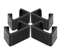 HOUDERCO 4pcs Clips de Fixation pour Meubles en Plastique Noir, Pince à Meubles Résistante à l'usure, Empêche Le Mouvement, pour Canapé d'angle Extérieur et Intérieur