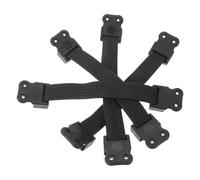 HOUDERCO 4pièces Élastiques Renforcés pour Chaises de Bureau et Gaming Bandes de Soutien Respirantes et Résistantes pour Dossier Sangles Noires pour Réparation de Siège