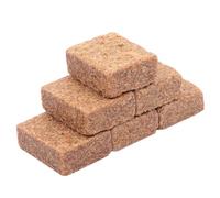 HOUDERCO 50 Pièces Bloc de Combustion Extérieur pour Camping, Brun | Fibres de Bois et Agent D’allumage, Usage Extérieur, Format Unique, Aide au Démarrage du Charbon