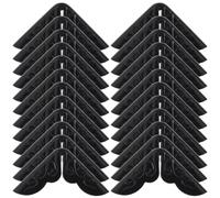 HOUDERCO 50 Pièces Protège-Coins en Fer Noir Style Vintage et Antique, Angles Adhésifs pour Albums Photo Finition Soignée et Solide, Protection pour Classeurs