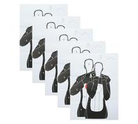 HOUDERCO 5pcs Cibles en Papier à Design Humain pour Entraînement de Tir de Précision, Format 45x32 Cm, pour Tireurs Professionnels en Extérieur