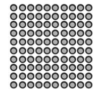 HOUDERCO 6 Feuilles Cibles de Magnétiques en Plastique Noir pour Fixation Magnétique Sécurisée et Design Dimensionnel Précis, pour Archéologie et Métrologie