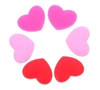 HOUDERCO 6 pièces Amortisseur de Raquette Tennis Silicone Forme Cœur Absorbeur de Vibrations Accessoire Facile à Installer Cadeau Tennis