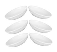 HOUDERCO 6 pièces Set de Coupelles Céramiques Rondes pour Chauffe-Cire Plateaux de Remplacement pour Fondants Parfumés Vaisselle Résistante et Facile à Nettoyer Accessoires pour Diffusion