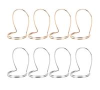 HOUDERCO 8 Pièces Médiators en Métal pour Guitare Classique et Électrique, Protège-doigts Index Bords Nets, Prévention des Blessures, Accessoires pour Guitare