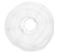 HOUDERCO Abat Jour Soie Ronde Lanterne Suspendue Blanche Traditionnelle Chinoise Lampe Décorative Polyvalente pour Mariage Anniversaire et Décoration Intérieure