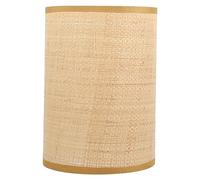 HOUDERCO Abat Jour Tissé Rotin Naturel pour Lampe de Bureau et Lampadaire Design Moderne Stable et Salon et Chambre