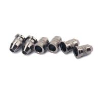 HOUDERCO Accessoires pour Guitare 6pcs Capuchons de Corde Noir en Métal Conique pour Guitare Électrique Virole Traversante pour Cordes Robustes