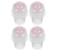 HOUDERCO Accessoires pour Huiles Essentielles Lot de 4 roulettes en Jade Étanches Réutilisables pour Flacons 10ml Col 16mm Diffuseur Huile Essentiel